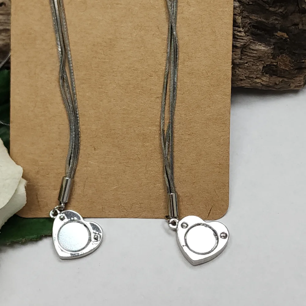 Elegant Silver Heart Necklace